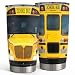 SANDJEST Bus Driver Tumbler - School Bus 20 oz Stainless Steel Double Wall Vacuum Tumblers Coffee Travel Mug - Thermal Cups Birthday, Christmas, Back To School Gifts for Men, Women, Friends, Besties