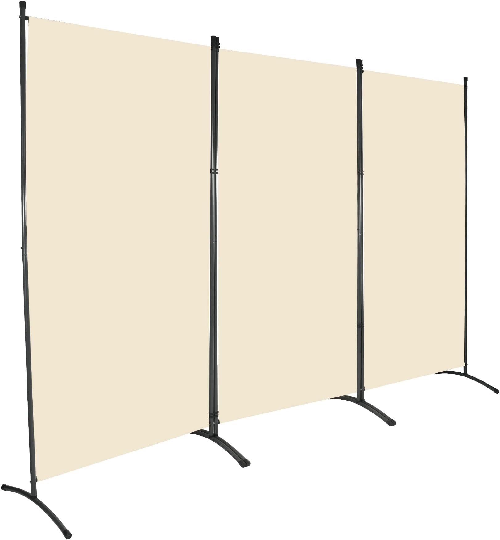 Room Divider 3 Panel, Indoor Outdoor Privacy Screen Freestanding Cubicle Divider, Folding Partition Wall Divider for Home Bedroom Classroom Office