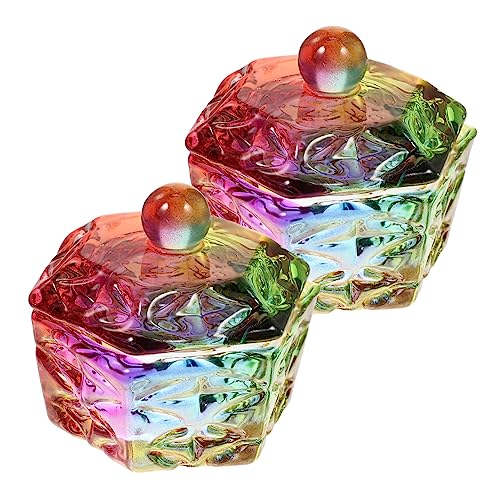 Beavorty 2pcs Acrylic Nail Dappen Dish con Tapa miniatura 1