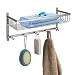 HOMEIDEAS Large Capacity Shower Caddy Stainless Steel Corner Shower Basket Bathroom Shower Shelf Organizer Rustproof,Wall Mount,Brushed Finish