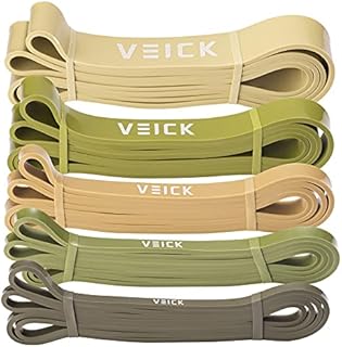 VEICK Resistance Bands, Pull Up Assistance Bands, Workout Exercise Bands, Long Resistance Bands Set for Men and Women, Elastic Bands for Stretch, Power Weighted Gyms at Home Fitness Equipment