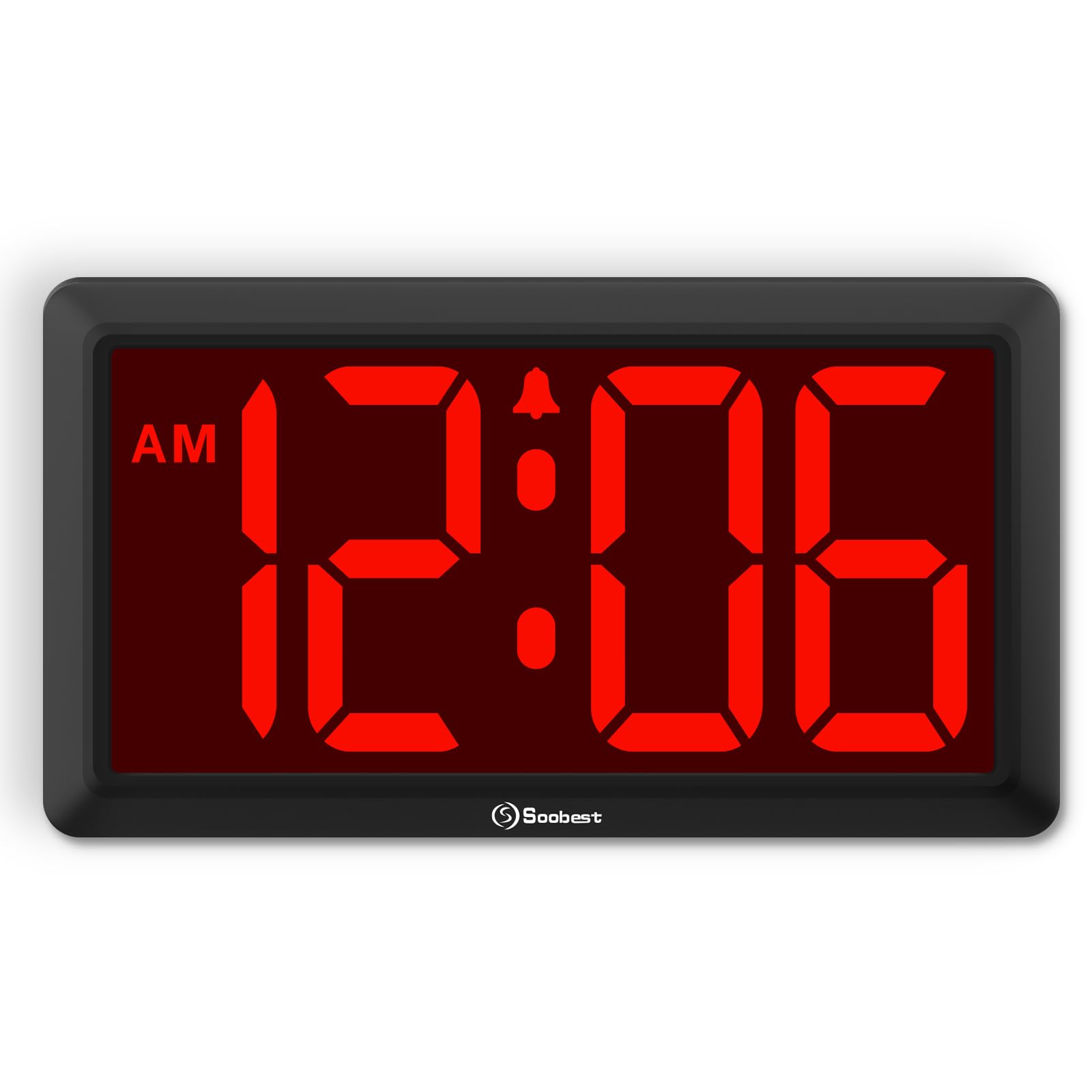 Soobest 9.5 Inch LED Digital Wall Clock