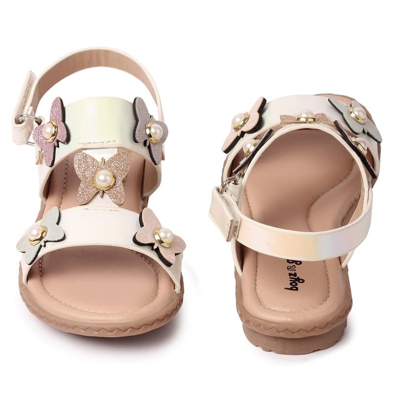 Image of MOJARIS Kids - Footwear For Girls Comfortable Casual & Function | PU - Material |Design - BG2471| Closure- Slipon | 6-7 Years Kids | Color- Pinik | Size- Uk 13, Euro- 32