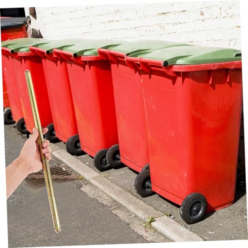 Eje de acero de 55 cm para cubo de basura exterior compatible con contenedores 4