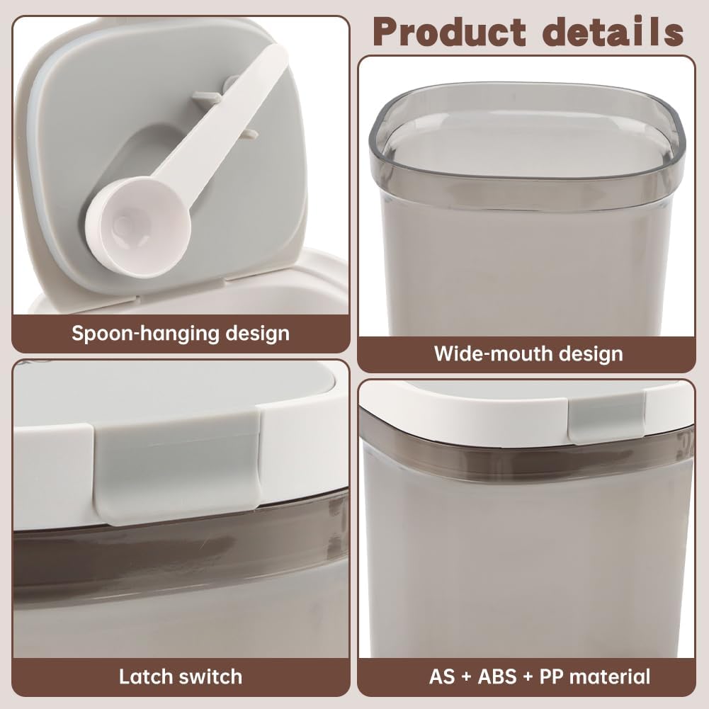 Airtight Coffee Canister 44oz/1300ml, Storage Container with Hanging Scoop