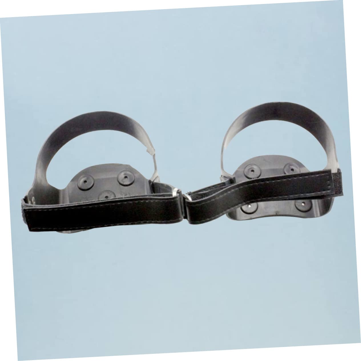 COSMEVIVI 2pairs Outdoor Teeth Silicone Spikes Crampons for Hiking and Climbing Ice Cleat Spikes Reflective Stripe for Enhanced Visibility ICY Lightweight Design