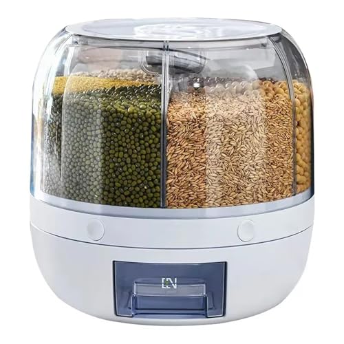 Distributeur de riz 6 grilles rotatif pour éliminer le désordre en cuisine