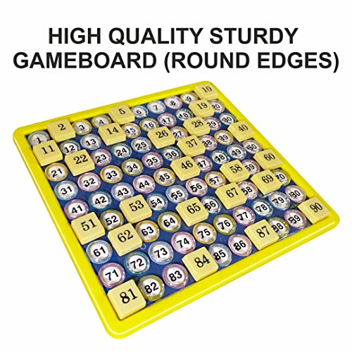 Image of toymate Giant Housie Game with 384 Tickets | Jumbo Tambola Bingo Board Game for Large Groups | No Pen Required | Family Party Game for Kids & Adults | Indoor Group Game