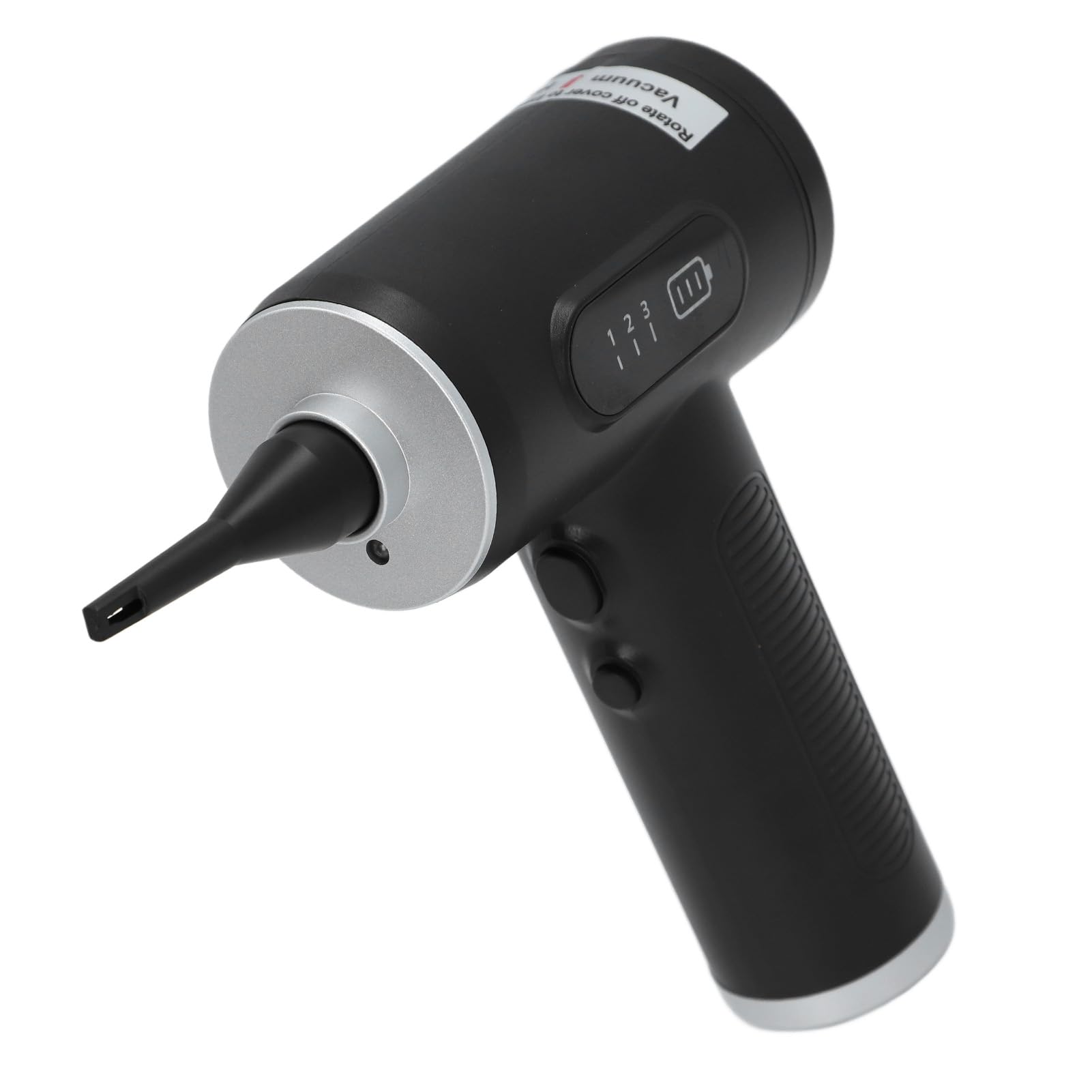 Spolverino elettrico per aria soffiatore d'aria senza fili con batteria ricaricabile a 3 ingranaggi, massimo regolabile, 50000 giri/min, 6000 mAh, con luce LED