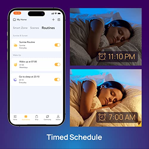 Mujoy Smart Light Bulbs, Color Changing Light Bulb, Led Smart Bulbs Compatible With Alexa & Google Home, 8.5W 800Lm Rgbww Dimmable Wifi Light Bulbs With 16 Million Diy Colors, A19 E26 Base, 4 Pack #TOP4
