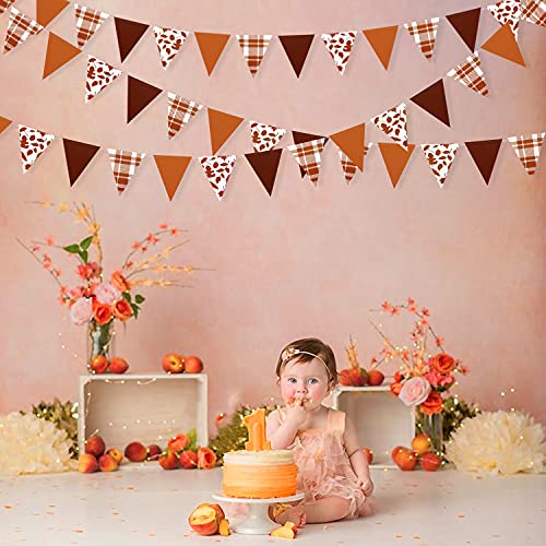 Image of pinkblume Fall Party Decorations Maple Leaf Pennant Banner Triangle Hanging Flag Bunting for Autumn Thanksgiving Birthday Wedding Bridal Baby Shower Engagement Bachelorette Harvest Party Supplies