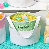 Personalized Soft and Light Easter Basket (Green)