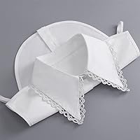 Vista 7 de Blusa desmontable con cuello falso, media camisa, cuello falso falso para mujeres y niñas