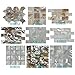 Art3d Mother of Pearl (MOP Shell) Mosaic Tiles, 9 Samples