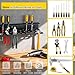 Metal Screwdriver Organizer, 15.75inch Utility Wall Mount Tool Organizer for Screwdrivers Pliers Holder with 35 Holes, Hand Tool Storage Rack for Workbench, Garage, Warehouse (Black, 2 Layers)