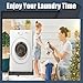 Washing Machine Pan Washer Drain Pan Silicone Mat, Washer Tray Soft Bottom Pad Under Dryer Drip Pan Floor Protector, 27x27 Inch Non-Slip Leak Pan Anti-Vibration Waterproof Washer Drip Tray (black)