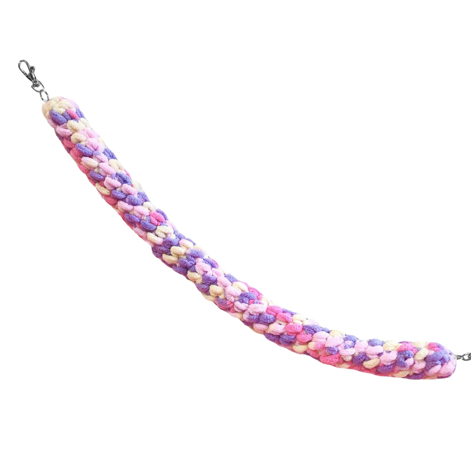 Sugar Glider Climbing Rope - Hamster Climbing Bridge Rope | Cage Animal Hanging Climbing Rope | Handmade Pink Violet Swing Toy | Cotton Rope Swing Toy | Cage Accessories for Hamster Squirrel Gerbils