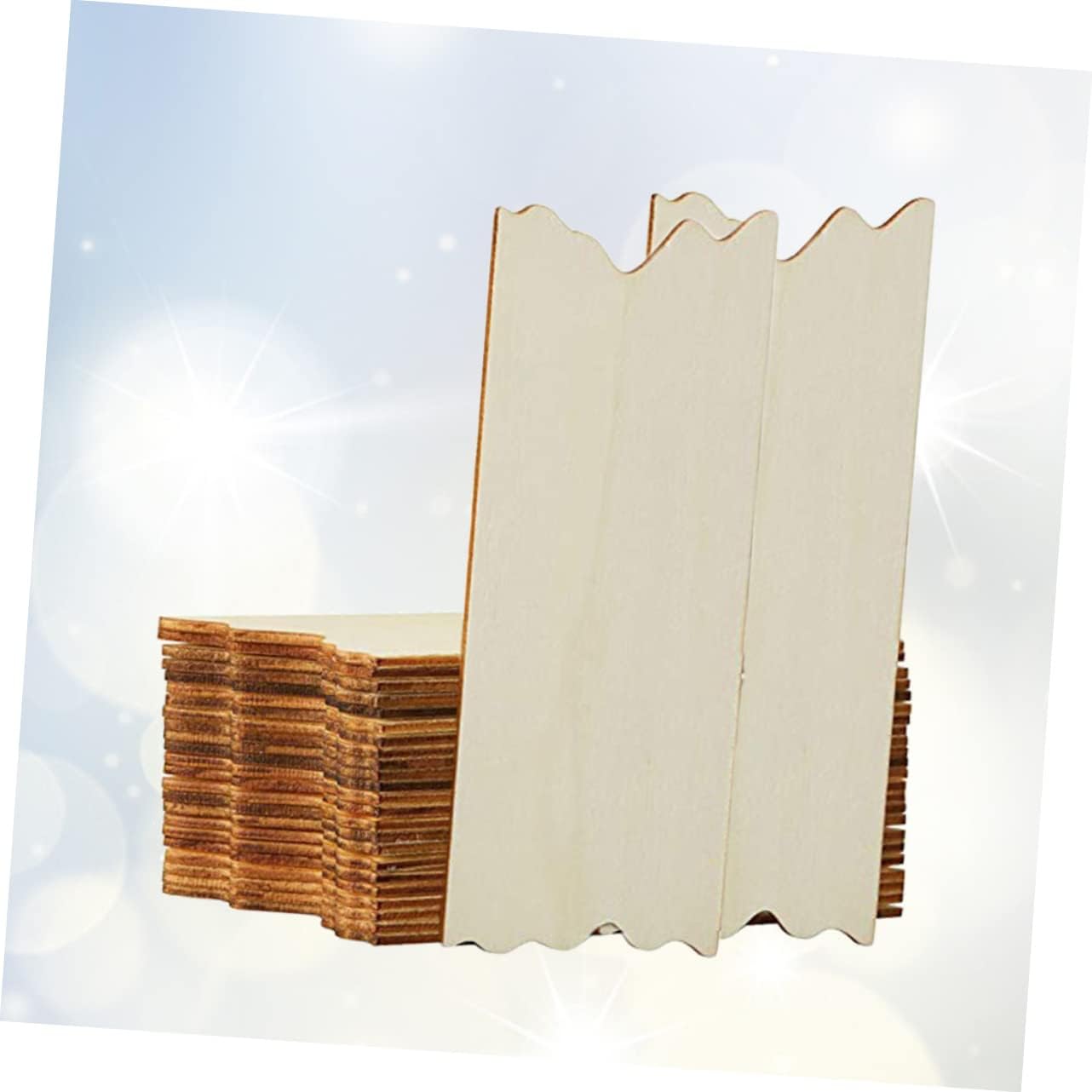 24pcs Wooden Hanging Board Craft Blanks for DIY Curving Projects