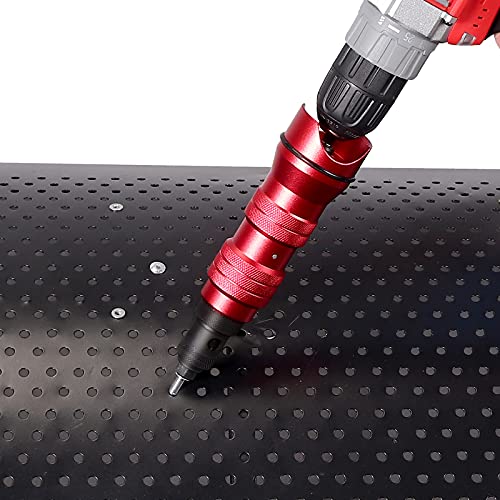 JUSTOOL Profi Nietaufsatz Nietmutternaufsatz Elektrisch Niet-Gerät für Akkuschrauber oder Bohrmaschine für 2,4-6,4mm… – Bild 7