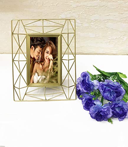 Yifontin Picture Frame 4X6 Stand Photo Display Frame Iron Metal For Desk Or Dresser, Gold. #TOP5