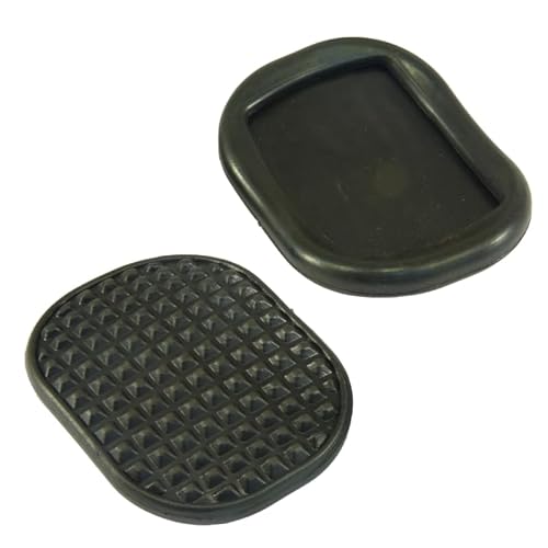 Image of EJ 2x Pack Clutch Pedal Rubber Covers Compatible with Fiat Brava Bravo Marea Tempra – Black Non-Slip Pedal Pads – 82478183
