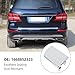 Rear Bumper Tow Hook Cover, Compatible with Mercedes-Benz GLE Class W166 2016 to 2018, ABS Chrome Dust Weatherproof 1668852323 Towing Hook Eye Lid