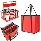 LEIFEOSH Reusable 6 Cup Drink Carrier with Handle...