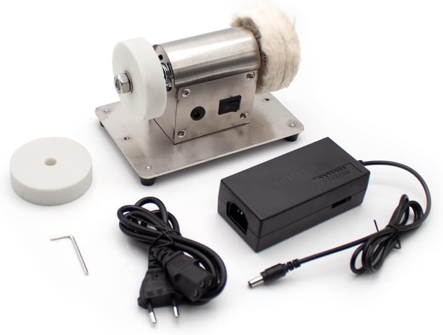 Mini Electric Bench Grinder Household Knife Sharpener Machine DIY Polishing Grinding Machine Speed Adjustable Jade Polisher