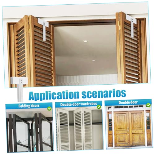 HOMSFOU Cerradura Plegable de Acero Inoxidable para Puertas de Armario miniatura 7
