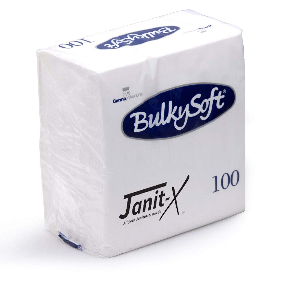 Deli Supplies - Tovaglioli di carta, 2000 x 2 strati, 40 x 40 cm, colore: Bianco