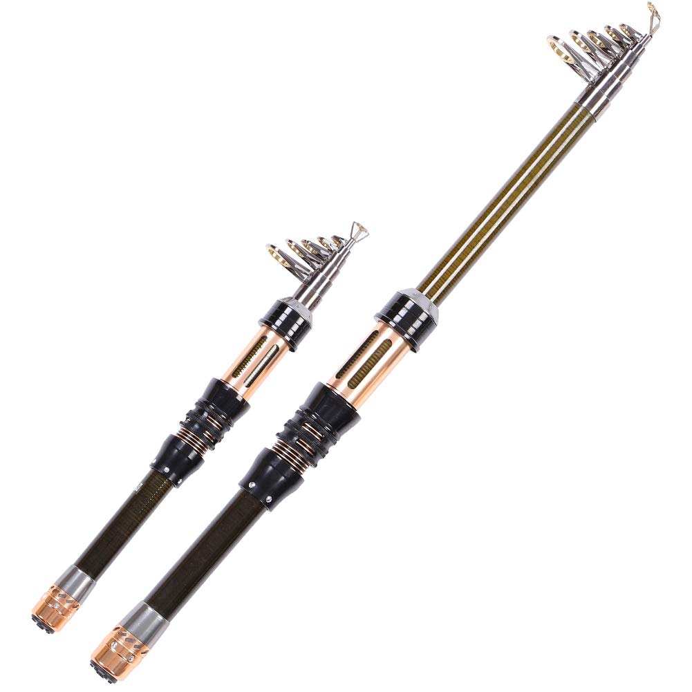 Dioche Wędka teleskopowa, Protable Carbon ultra krótka sekcja Mini Sea Fishing Pole