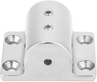 Base de tubo marítimo, base retangular de aço inoxidável, tubo de barco/tubo de base quadrada peças para barco (25 mm 1")