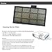 Aimdio Projektor Beamer Luftfilter für EPSON ELPAF32 EB-FH06 EH-TW740 EH-TW750 EH-TW710 EB-W06 EB-W49 EB-W51 EB-W52 EB-X06 EB-X49 EB-X51 EB-X500 EB-E01 EB-E05 EB-E10 EB-E20 EB-E500 EB-E001 EB-E350