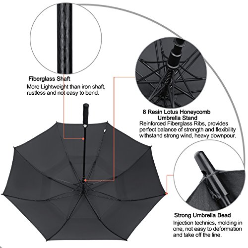 image for G4Free 47/54/62/68 Inch Automatic Open Golf Umbrella Oversize Extra La