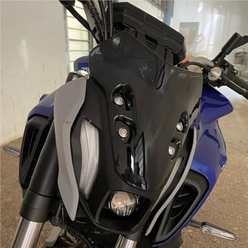 Déflecteurs de pare-brise moto MT07 réduction bruit vent et turbulences