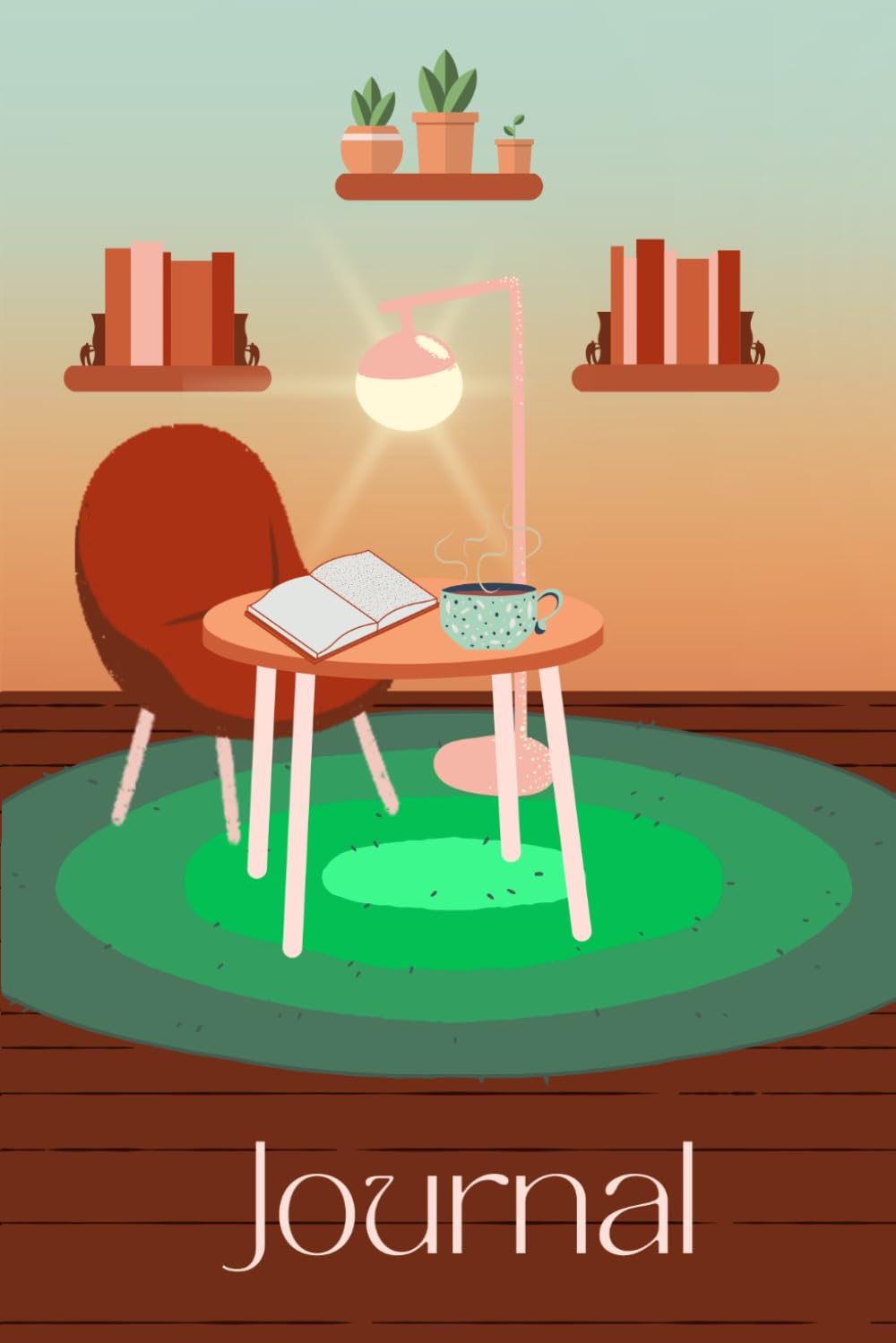 Journal: Reading Nook Notebook, 6" x 9" 120 Lined Pages, For Men, Women, Children, and Readers