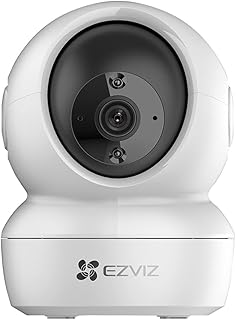 EZVIZ C6N 2K Pan/Tilt Indoor Security Camera, Smart Night Vision, Auto Motion Tracking, Smart Lens Shutter, Two-Way Audio, H.265, 2.4GHz WiFi, Supports MicroSD Card