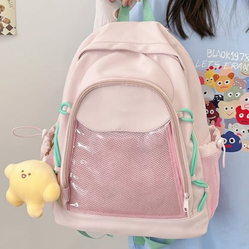 Sac à dos unique avec grande capacité et poche transparente