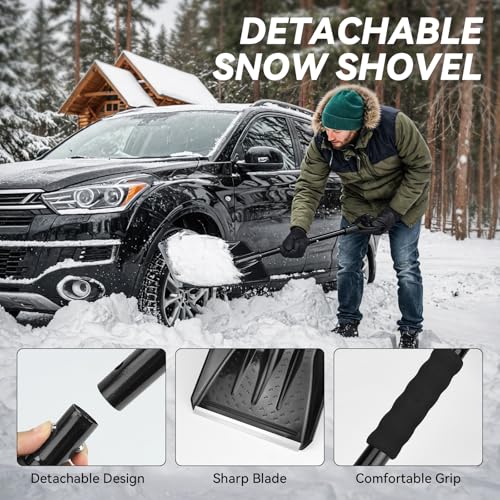 Car Emergency Kit with Portable Air Compressor, Winter Car Safety Roadside Assist Kit, Emergency Car Kit for Cars, Trucks - Image 4