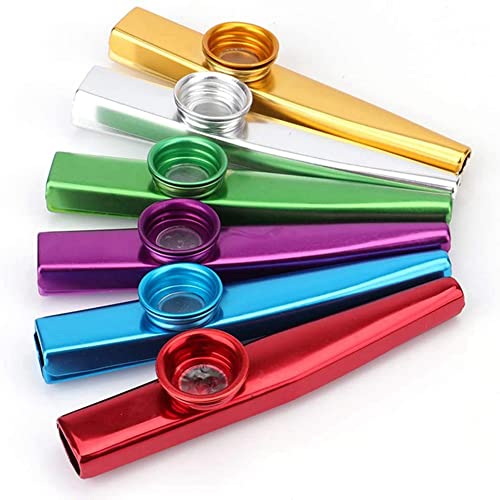 Compagnon de FlûTes D’Instruments de Musique Kazoo en MéTal 18 PièCes avec Diaphragmes Kazoo pour Guitare, UkuléLé… - Les Beatles, Paul McCartney, John Lennon, RIngo Starr, George Harrison Compagnon de FlûTes D'Instruments de Musique Kazoo en MéTal 18 PièCes avec Diaphragmes Kazoo pour Guitare, UkuléLé… – Image 4