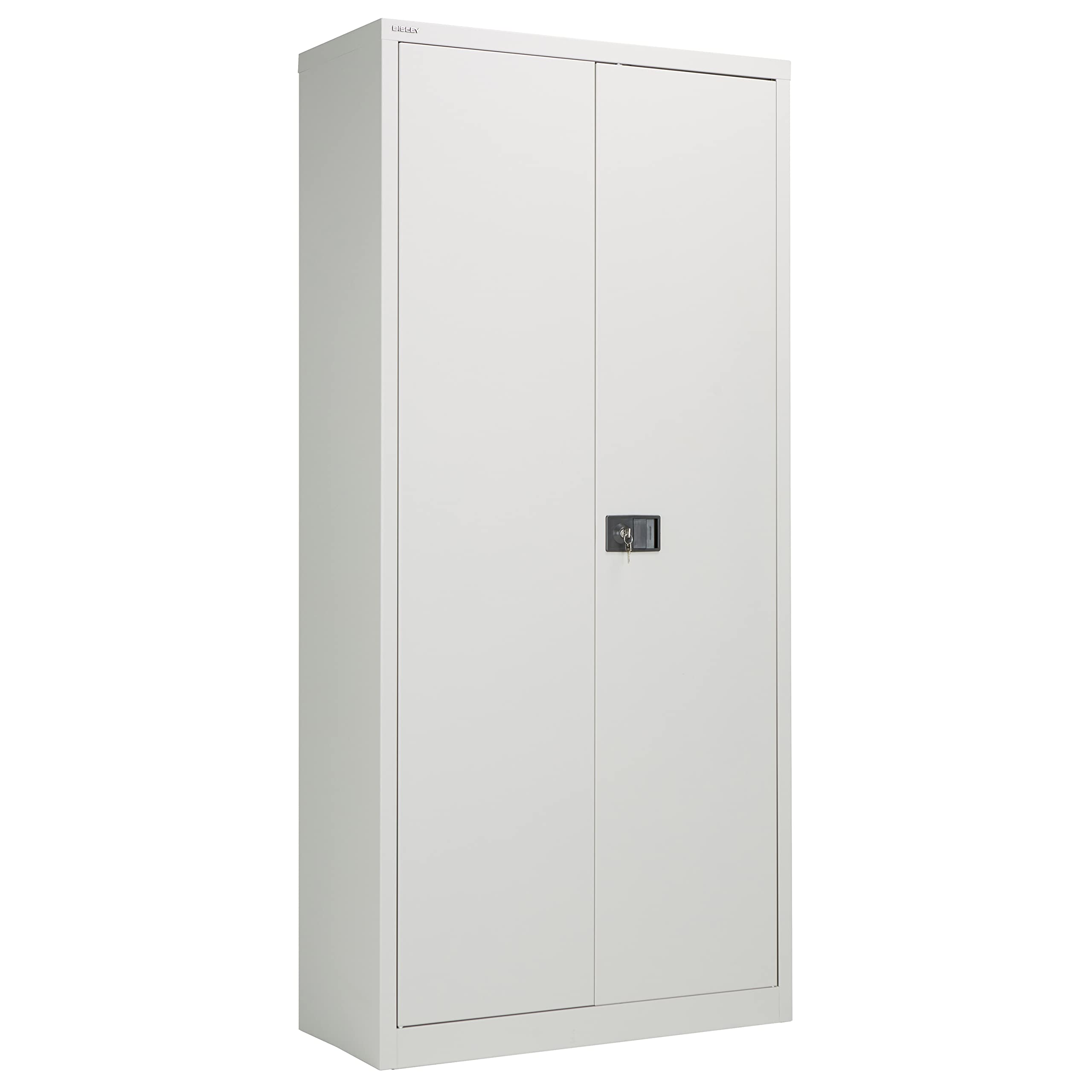 Office HippoBisley Contract Stationery Cupboard, 195 cm high - Goose Grey