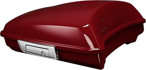 Miniatura 44 de TCMT Caja de maletero de motocicleta Razor de 5.5 pulgadas con llave de pestillo compatible con Harley 2014-2025 Touring CVO Road King Road Glide