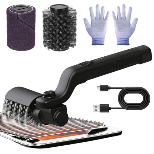 Brosse rotative 360° pour barbecue électrique étanche sans fil