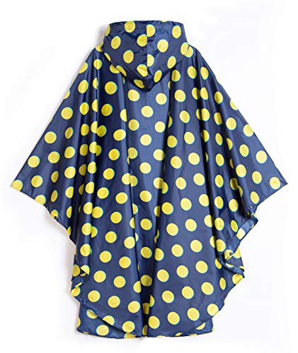 YUHANG Damen Regenjacke Wasserdichter Poncho Wiederverwendbares Leichter Regenmantel mit Kapuze Outdoor Aktivitäten Wandern Mode Drucken Regenbekleidung für Erwachsene - Image 3