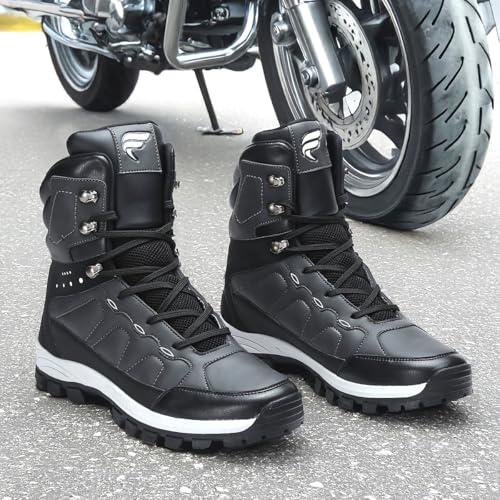Image of STORM Men's High-Top Comfort Stylish Fashion Hiking Trekking Outdoor Biker Sporty Ankle Boots