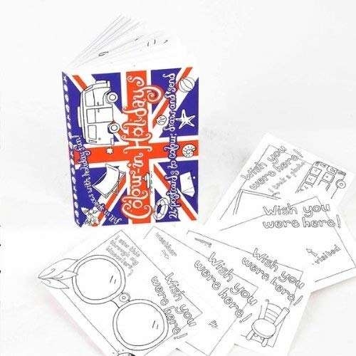 Colour-in Holiday Postcards