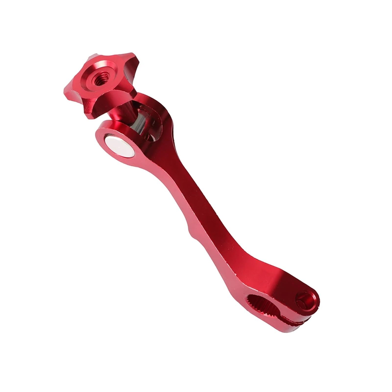 Hewpngs Red Motorcycle Cnc Rocker Arm Rear Brake Adjustable Tension Lever For Motorbike Pit Dirt Bike Universal Modification Accessories Shifts Levers