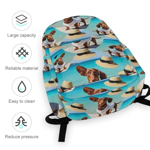 Sac à dos teckel idéal pour ordinateur portable étudiant à l'université - 6
