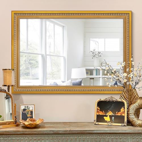 Chende Gold Mirrors for Wall Decor, 37''x25'' Ornate...