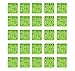 Regal Bingo Bulk Bingo Cards with Sliding Windows - Reusable Large Print Bingo Game Cards for Adults Large Group - 25 Pack, Green